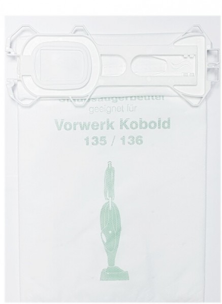 6-24 Microfaser Staubsaugerbeutel V 135m passend für Vorwerk Kobold 135, 136, VK 135, 136