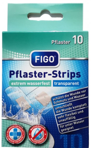 10 Pflaster-Strips extrem wasserfest
